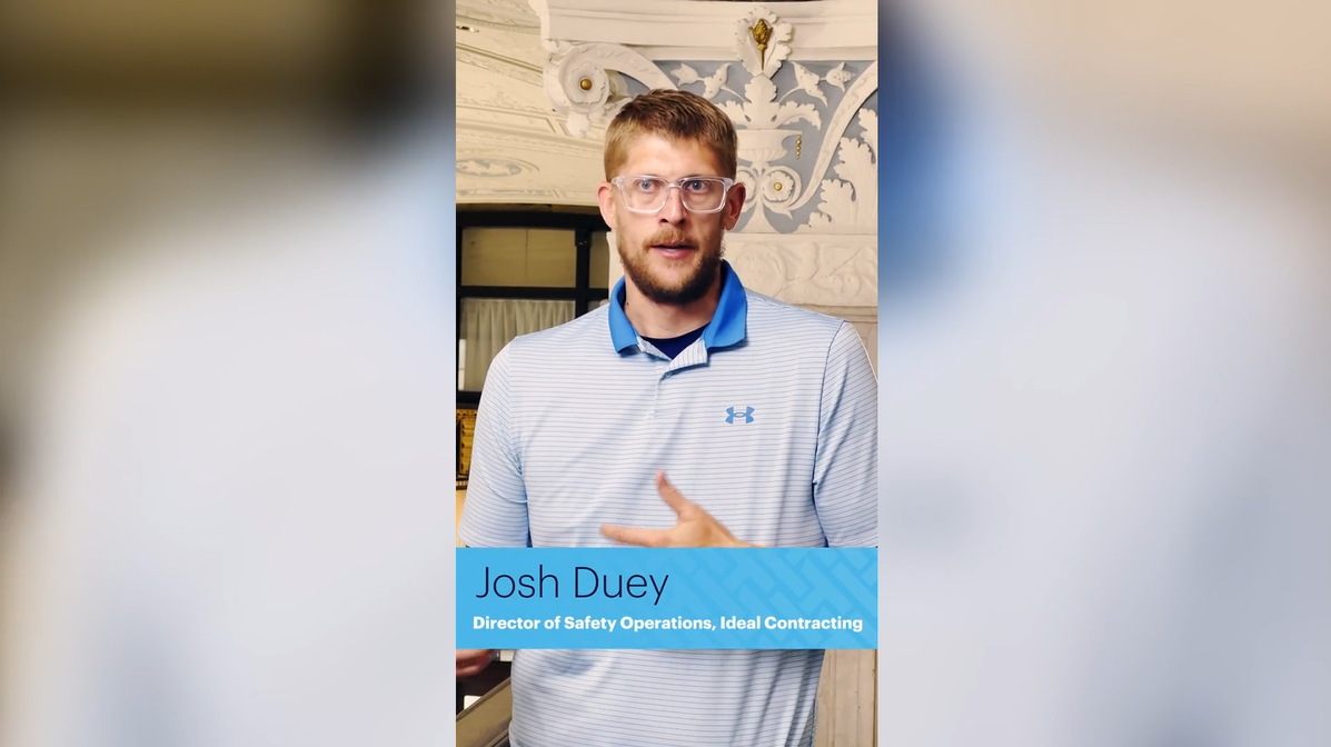 Josh Duey, Director of Safety Operations at Ideal Contracting, and member of the HammerTech community