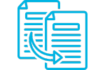 Image of two identical forms with an arrow pointing from one to the next, representing 