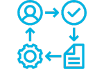Icon representing priority onboarding support for customers request access to HammerTech Intelligence